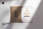 5x7in Handmade Paper Invitation, a Mockup by Custom Scene (Thumbnail 1 of 8)