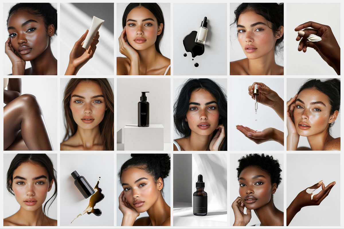 Diverse Beauty Skincare Stock Images, a Beauty & Fashion Photo by COCO Designs (Photo 4 of 20)