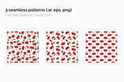 Cherry Seamless Patterns, a Pattern Graphic by 3Y_Design (Thumbnail 2 of 6)