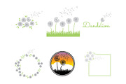 11 floral elements, dandelion frame, an Illustration by Bloom21Art (Thumbnail 2 of 5)