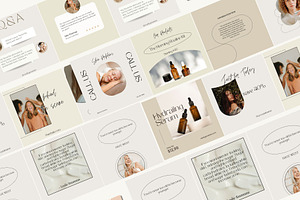 Canva Skincare Instagram Templates