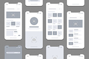 Mobile App Wireframe UI UX Design, a Wireframe Template by MightyDesign (Thumbnail 3 of 7)