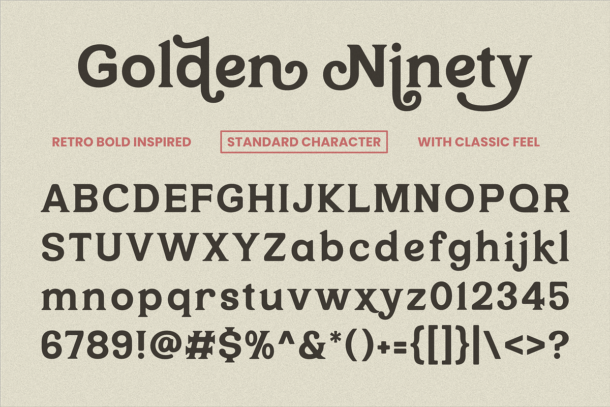 Golden Ninety, a Serif Font by ahweproject (Photo 2 of 17)