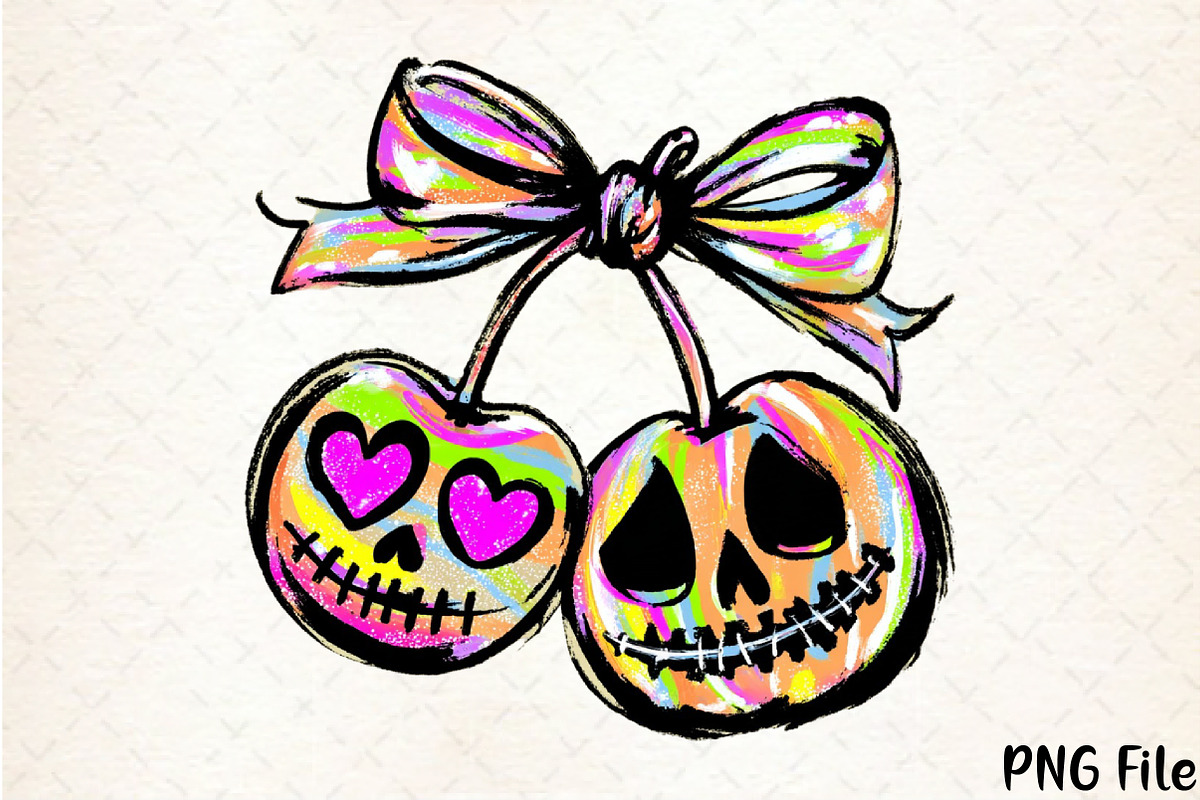 Pumpkin Cherries Png, Autumn Girly, a Seasonal Illustration by YA Design (Photo 1 of 4)
