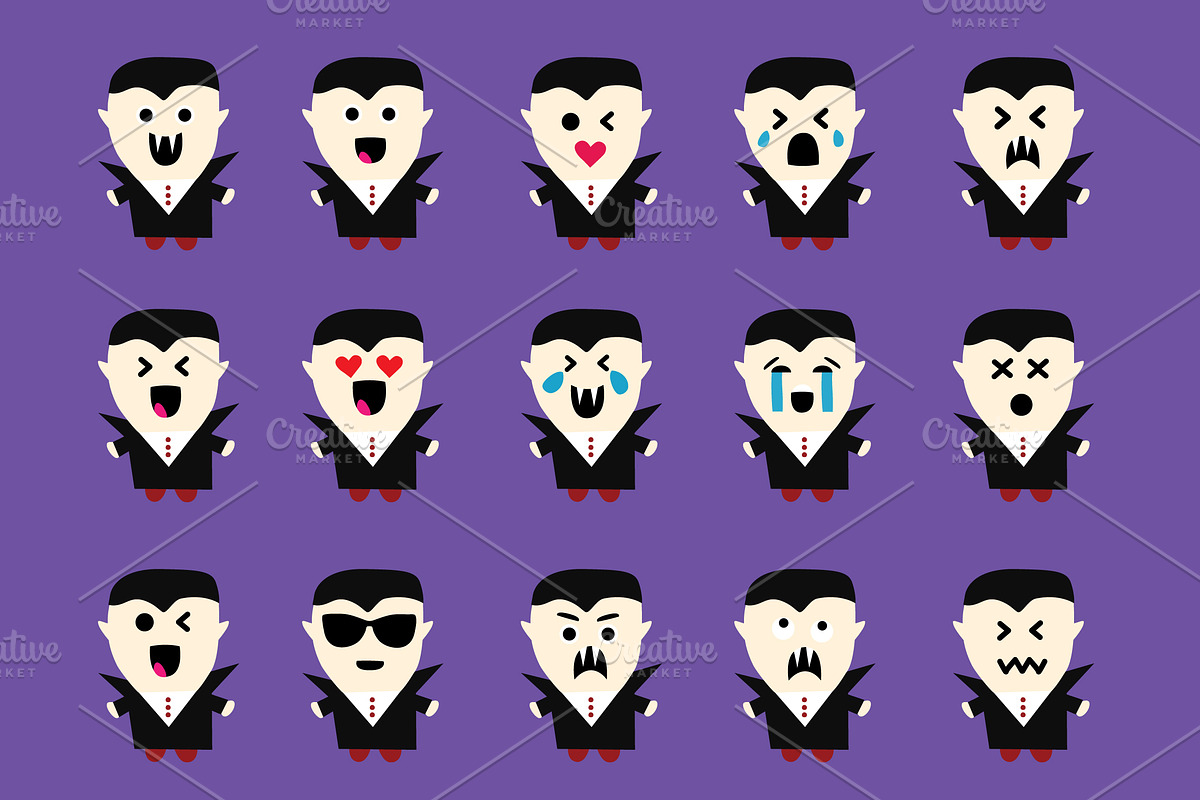 Vampire Emojis, an Emoji Icon by Kanga & Moose (Photo 2 of 4)