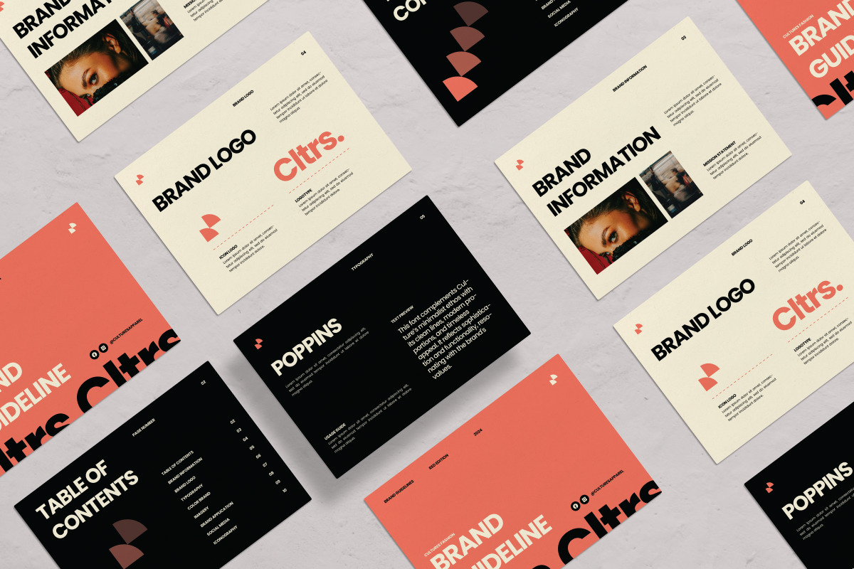 Cultures - Fashion Brand Guideline, a Branding & Logo Template by productype1 (Photo 3 of 3)