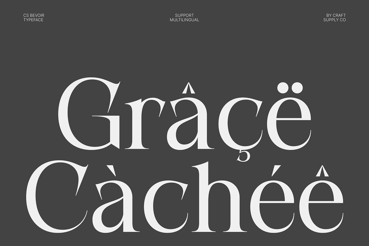 CS Bevoir – Modern Serif Font, a Serif Font by Craft Supply Co. (Photo 7 of 8)