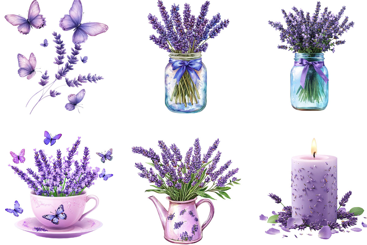 Lavender Mother's Day Clipart, an Illustration by Designking (Photo 3 of 5)
