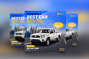 Car rental social media flyer post, a Social Media Template by zahidhossainalif (Thumbnail 2 of 2)
