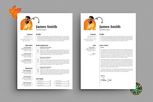 Creative Resume Template Cover Leter, a Resume Template by PixelStudio