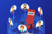 Job Vacancy Employment and Hiring, a Person Illustration by TAlex (Thumbnail 3 of 6)