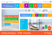 Fashion Boutique Responsive HTML, a Websites & App Template by templatation (Thumbnail 1 of 5)