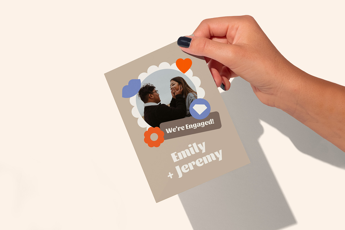 Emily + Jeremy Engagement Invitation, an Invitation Template by Mountain Folk Creative (Photo 3 of 6)