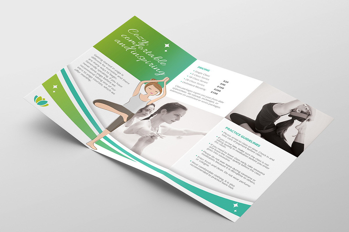 Yoga Studio Templates Pack, a Flyer Template by BrandPacks (Photo 12 of 14)