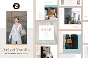 Velvet vanilla social media template, a Social Media Template by Chanut is industries (Thumbnail 1 of 8)