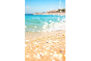 Sunlit sand and sparkling ocean, a Nature Photo by Lermont51