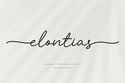 Elontias Font, a Handwritten Font by Burhan Afif (Thumbnail 1 of 10)