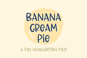 Banana Cream Pie, Fun Handwriting, a Sans Serif Font by Designing Digitals (Thumbnail 1 of 9)