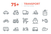 75+ Transport Vector Icons, an Outline Icon by Vectors Market (Thumbnail 1 of 3)