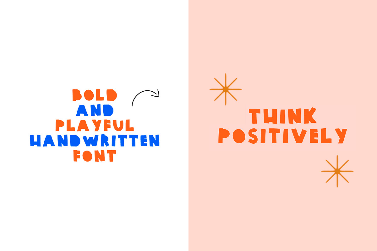 bold and playful kids font MICKLON, a Font by Ashiya Pixel (Photo 9 of 12)