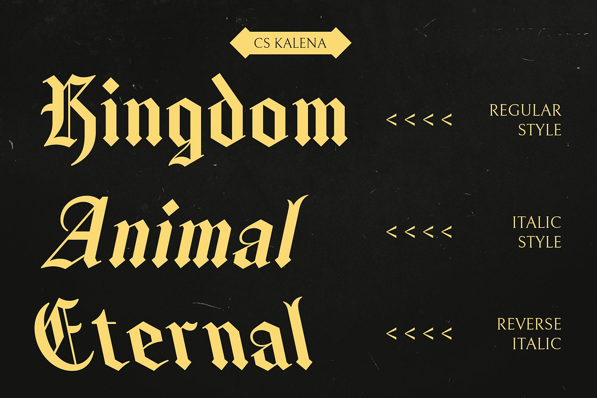 CS Kalena – Blackletter Font, a Blackletter Font by Craft Supply Co. (Photo 2 of 8)