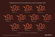 GREAT SNAKES! Vector Art Brushes, a Brush Add-On by Komet & Flicker (Thumbnail 3 of 10)