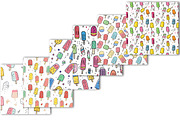 Summer Ice Cream Seamless Pattern, a Pattern Graphic by OK Design (Thumbnail 3 of 5)