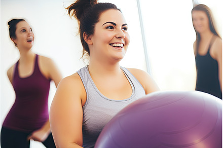 smiling fat woman plus size, in, a Sports & Recreation Photo by Neirfy