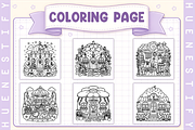 Cozy Places Coloring Book, a Decorative Illustration by HueNestify (Thumbnail 3 of 4)