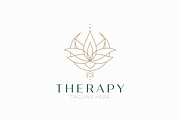 Therapy Lotus Flower Logo Wellness, a Branding & Logo Template by Signatoro (Thumbnail 2 of 3)