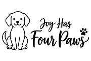 Joy Has Four Paws Dog Line Art, an Object Illustration by Ghagra (Thumbnail 2 of 7)