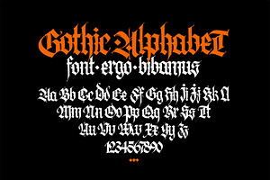 Gothic vector letters