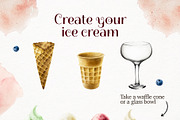 Ice cream watercolor collection, a Food Illustration by Navenzeles (Thumbnail 5 of 12)