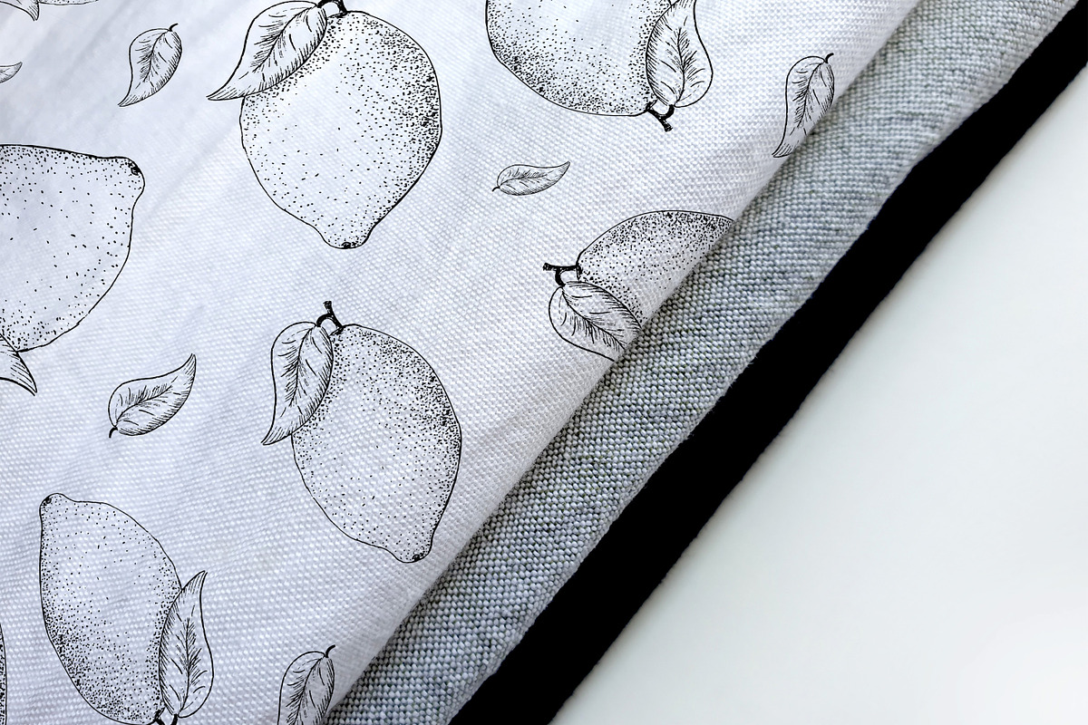 Lemon. Sketch and patterns, a Background Graphic by Canatic (Photo 15 of 19)