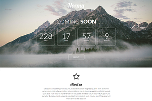 Norma - Coming Soon Template