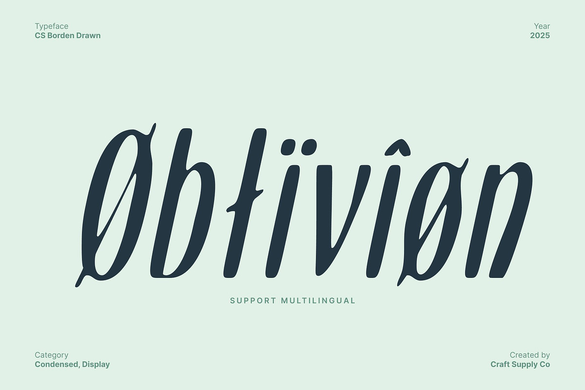 CS Borden Drawn, a Sans Serif Font by Craft Supply Co. (Photo 6 of 8)