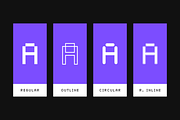 Spectacus Pixel Typeface (12 Fonts), a Sans Serif Font by alpercakici (Thumbnail 2 of 14)