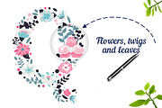 Floral alphabet and numbers, an Object Graphic by Anna Violet (Thumbnail 5 of 5)