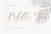 Radella Tevy Signature Handwriting, a Handwritten Font by CreateBigSupply (Thumbnail 1 of 7)