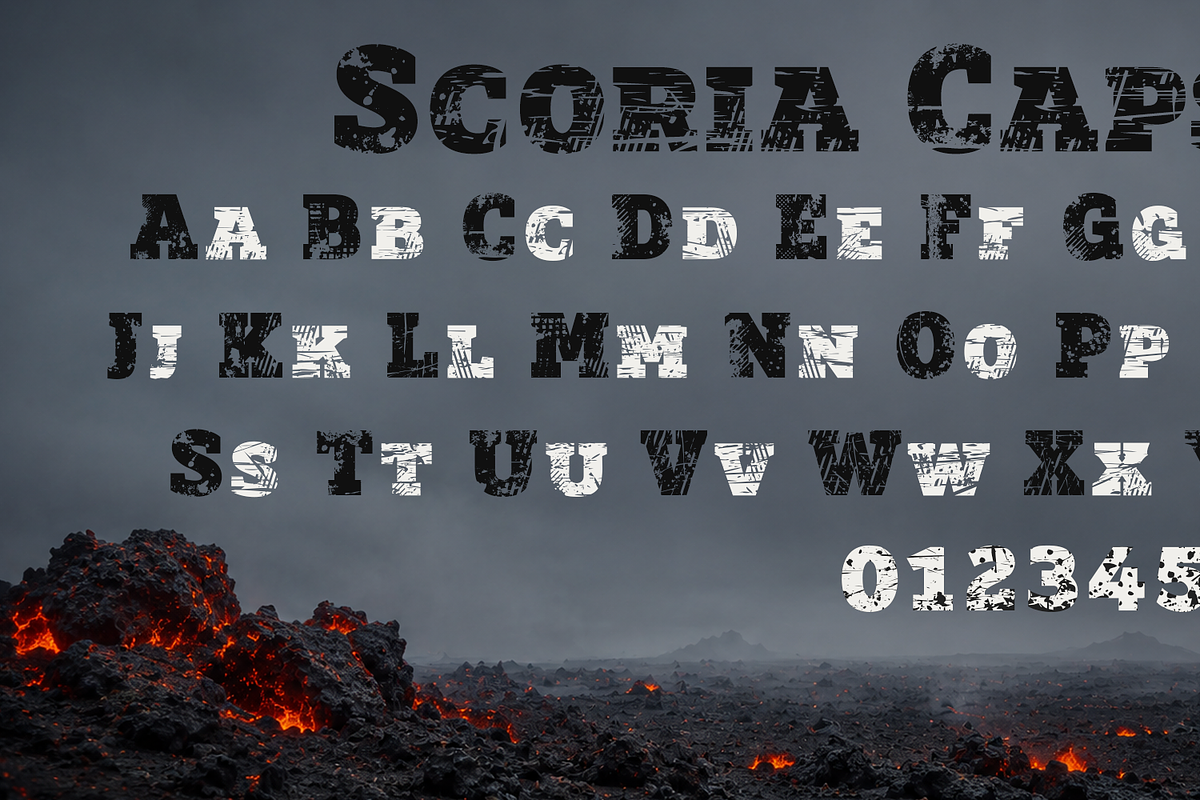 Scoria Slab Caps, a Slab Serif Font by deFharo (Photo 8 of 11)