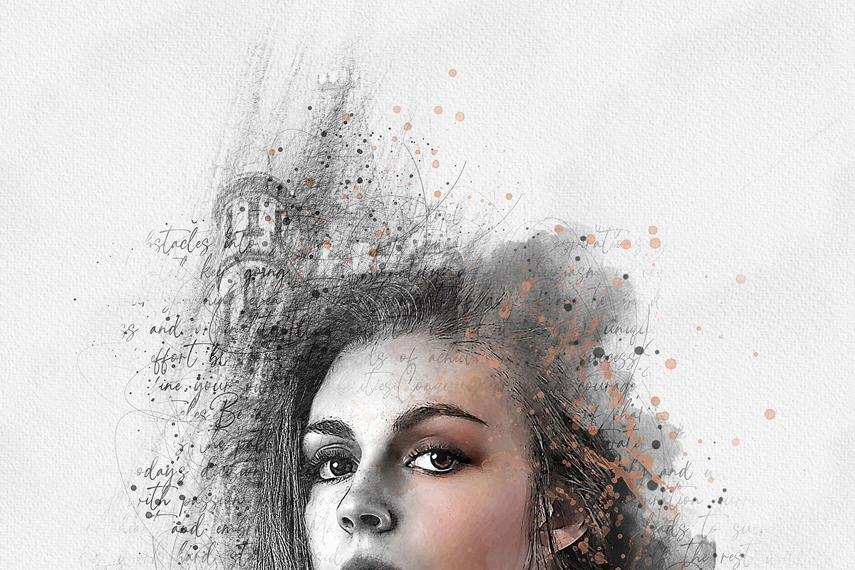 Mixed Art Photo Effect Template, an Action Add-On by Photoshop Action (Photo 13 of 14)