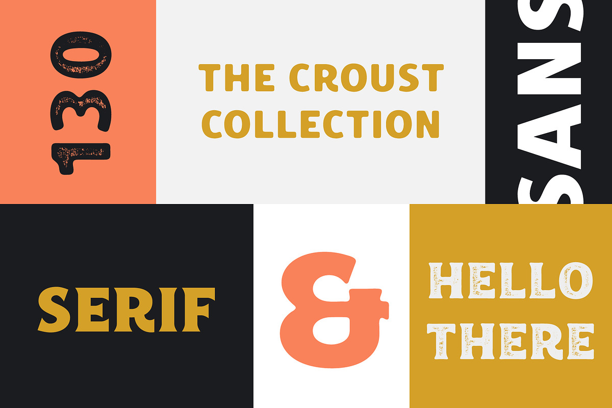 Croust Font Collection preview 3