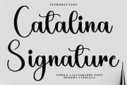 Catalina Signature, a Handwritten Font by InermediaSTUDIO (Thumbnail 1 of 8)