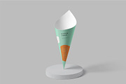 Paper Cone Packaging Mockups, a Packaging Mockup by megostudi0 (Thumbnail 2 of 7)
