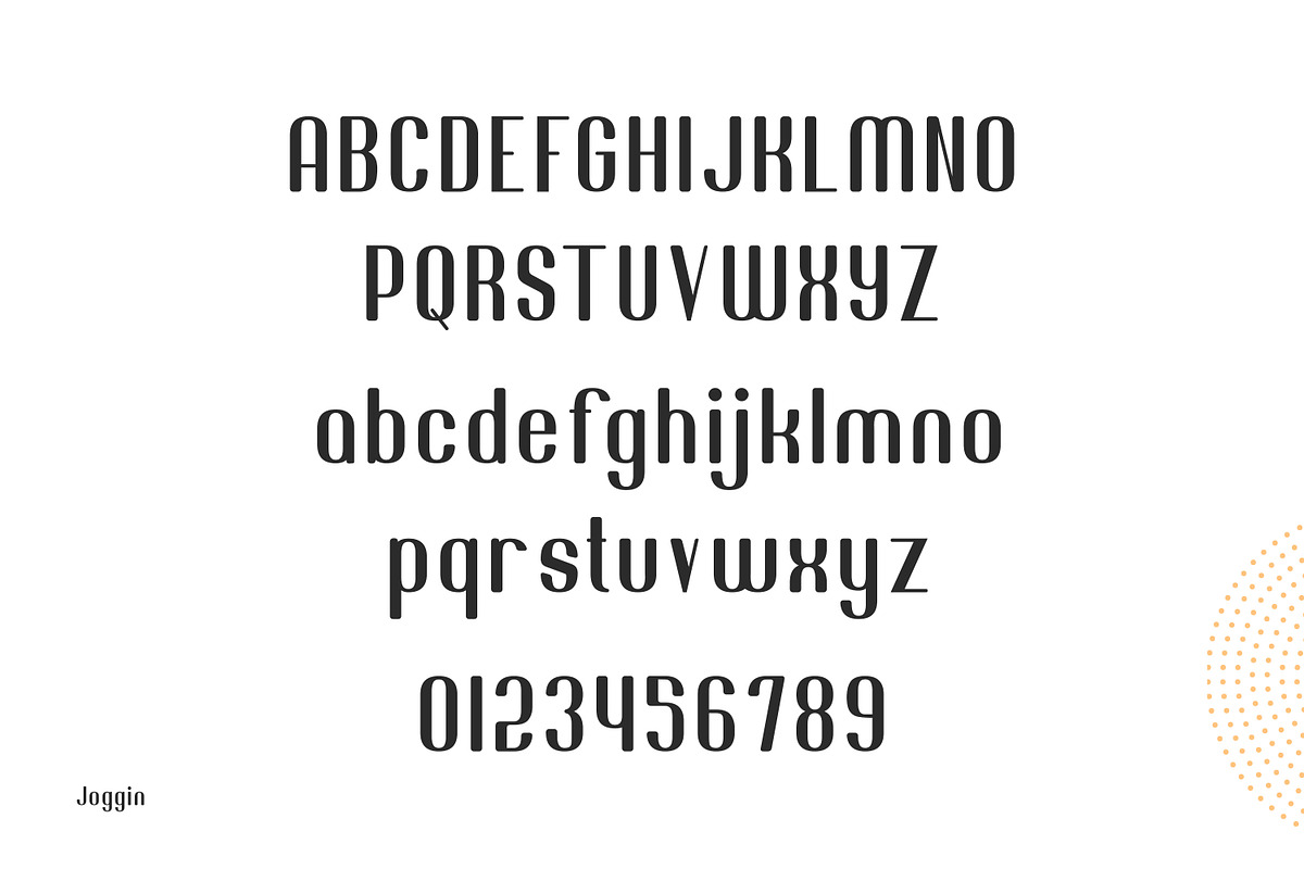 Joggin Modern Font, a Sans Serif Font by Design Stag (Photo 5 of 6)