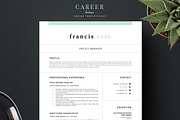Modern Resume & CoverLetter Template, a Resume Template by careerboutique (Thumbnail 4 of 6)
