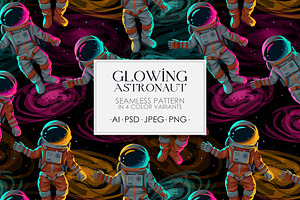 Glowing Astronaut