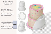 Tiered cake Mockup set. PSD mockup., a Product Mockup by NatalyaZelenova (Thumbnail 1 of 7)