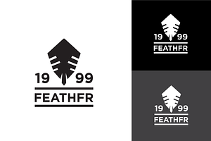 Minimalist Logo Design for FEATHFR, a Branding & Logo Template by zaqilogo