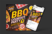 BBQ Cookout Party Flyer, a Flyer Template by CREATIVE DUDE (Thumbnail 2 of 3)